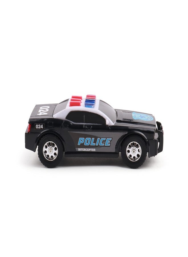 Mighty Fleet Toughest Minis 5" Police Cruiser Toy w/Lights & Sounds, Realistic Design & Batteries Included - Age 3+ - Image 5